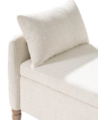 Octavia Upholstered Storage Bench with Turned Wood Legs