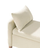 Octavia Upholstered Storage Bench with Turned Wood Legs