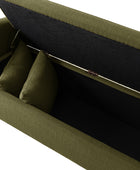 Octavia Upholstered Storage Bench with Turned Wood Legs