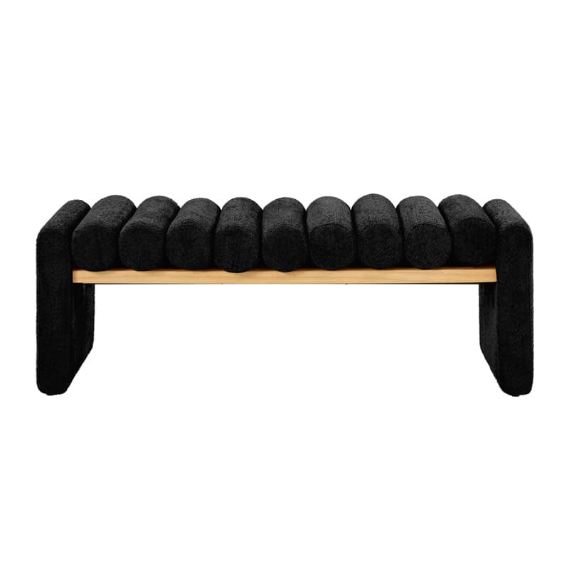 Alma Modern Functional Bench with Solid Wood Seat Frame