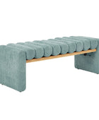 Alma Modern Functional Bench with Solid Wood Seat Frame