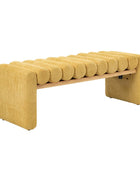 Alma Modern Functional Bench with Solid Wood Seat Frame