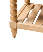 Felipa Farmhouse Rustic Wood Bench with Upholstered Seat and Storage Shelf