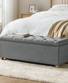 Rainald Versatile Minimalist Storage Bench with Removable Fabric Cover