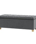 Rainald Versatile Minimalist Storage Bench with Removable Fabric Cover