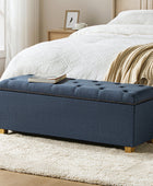 Rainald Versatile Minimalist Storage Bench with Removable Fabric Cover