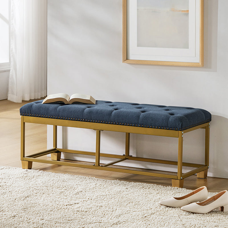 Rainald Versatile Minimalist Storage Bench with Removable Fabric Cover