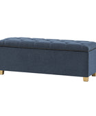 Rainald Versatile Minimalist Storage Bench with Removable Fabric Cover