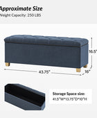 Rainald Versatile Minimalist Storage Bench with Removable Fabric Cover