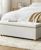 Rainald Versatile Minimalist Storage Bench with Removable Fabric Cover