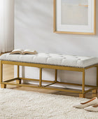 Rainald Versatile Minimalist Storage Bench with Removable Fabric Cover