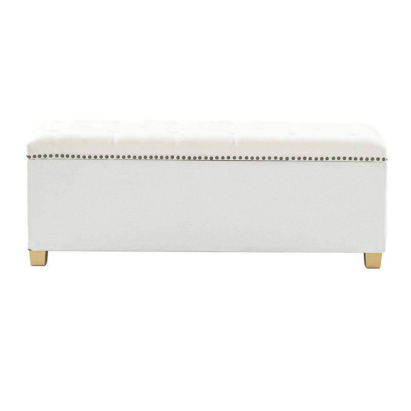 Rainald Versatile Minimalist Storage Bench with Removable Fabric Cover