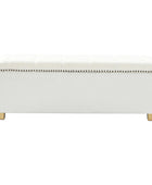 Rainald Versatile Minimalist Storage Bench with Removable Fabric Cover