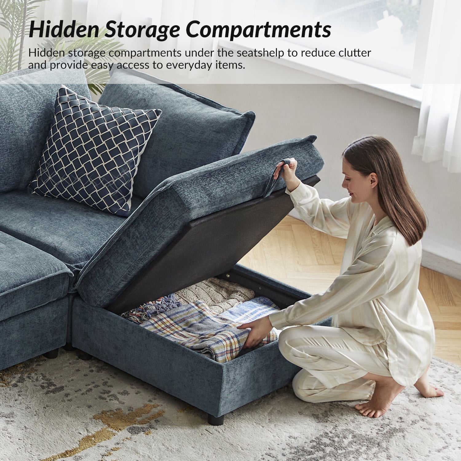 Accessories for Harmetrix Oversized Soft Sectional Couch