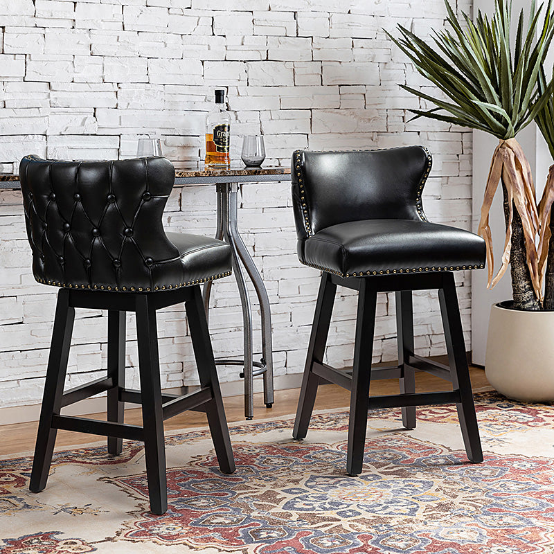 Leather chair and stool set online
