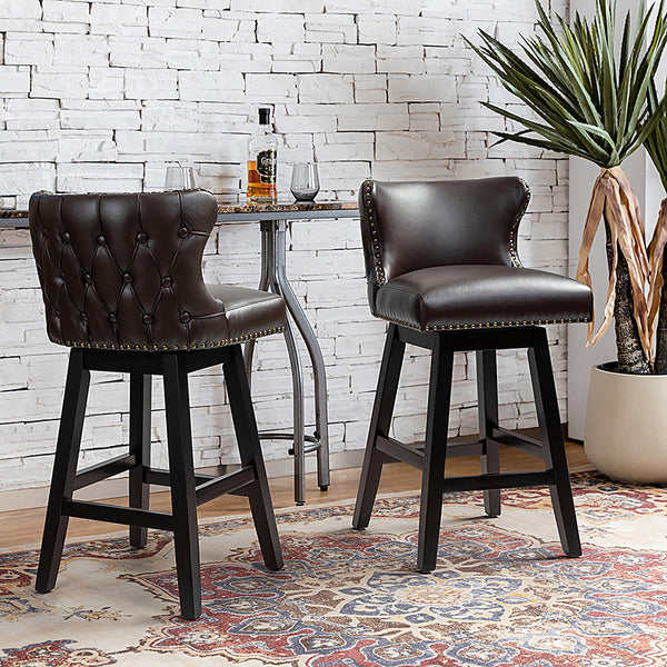 Johannes Swivel Bar & Counter Stool Set of 2