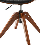 Griselda Adjustable Office Chair with Stable Wooden Structure & Ergonomic Backrest