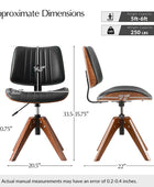 Griselda Adjustable Office Chair with Stable Wooden Structure & Ergonomic Backrest