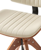 Griselda Adjustable Office Chair with Stable Wooden Structure & Ergonomic Backrest