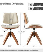 Griselda Adjustable Office Chair with Stable Wooden Structure & Ergonomic Backrest