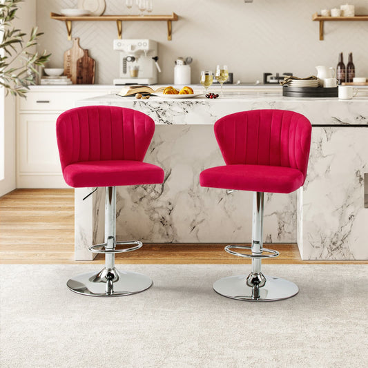 Geoff Modern Adjustable Swivel Barstool