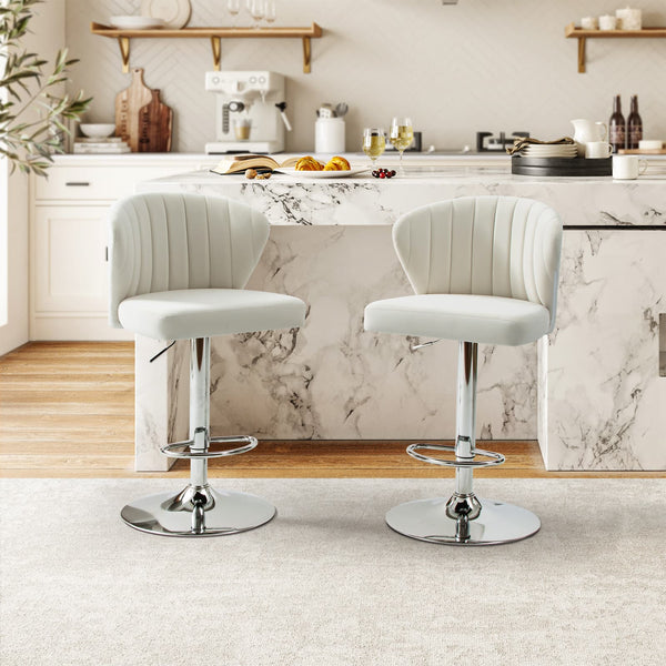 Geoff Modern Adjustable Swivel Barstool