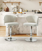 Geoff Modern Adjustable Swivel Barstool