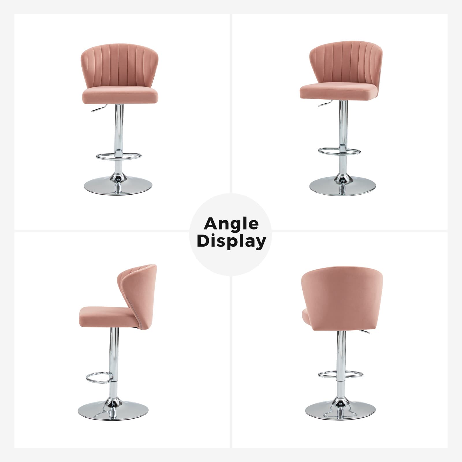 Geoff Modern Adjustable Swivel Barstool