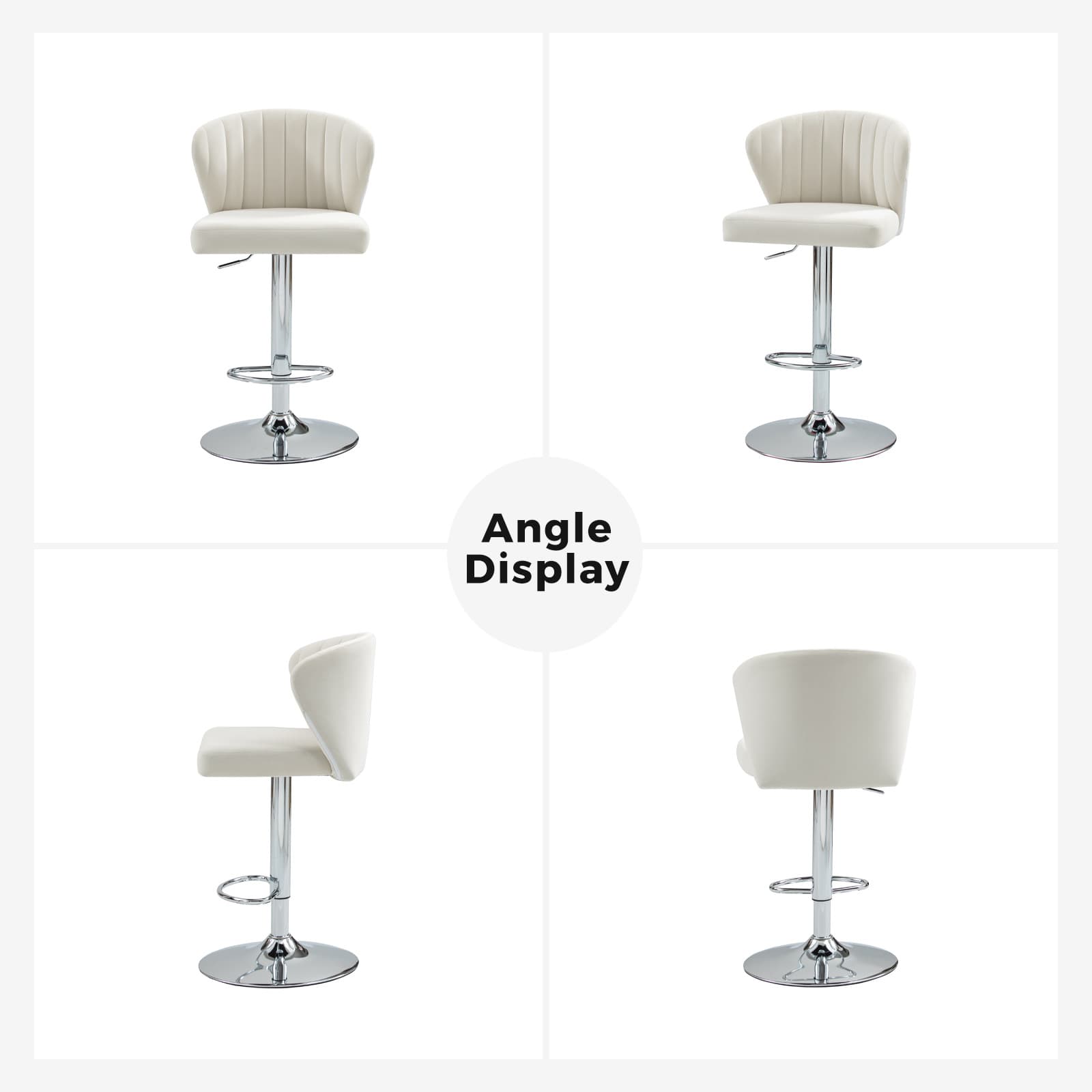 Geoff Modern Adjustable Swivel Barstool