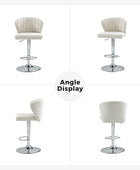 Geoff Modern Adjustable Swivel Barstool