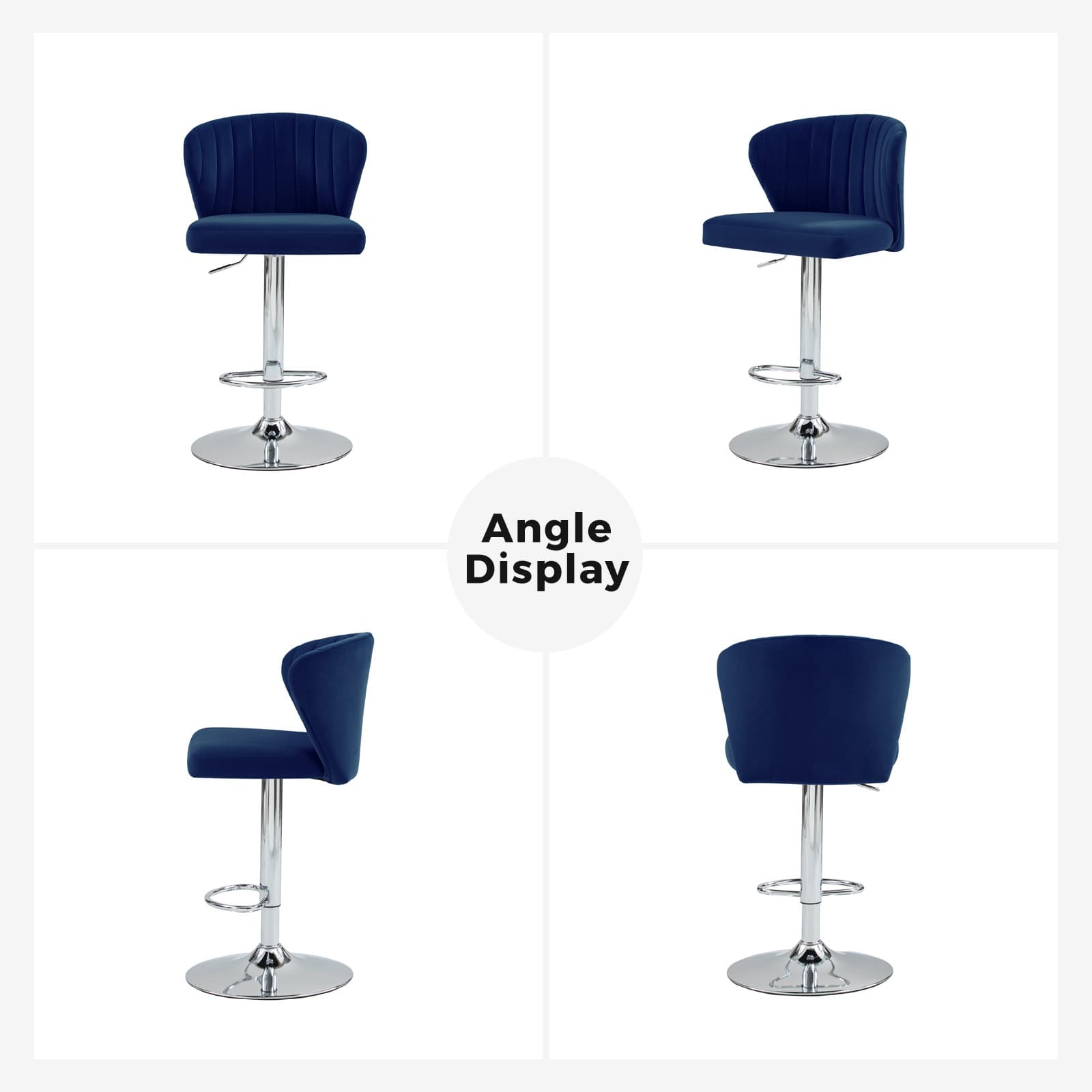 Geoff Modern Adjustable Swivel Barstool