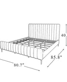 Ulysses Tufted Upholstered Platform Bed