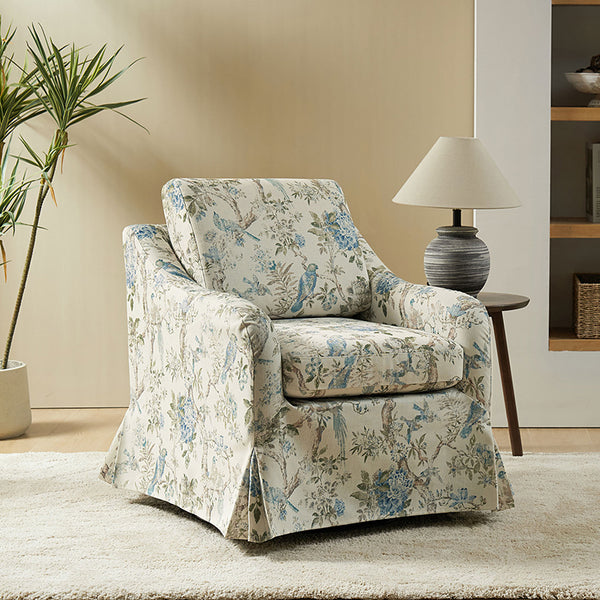 Bertram Claas 360 Degree Swivel Chair With Slipcover