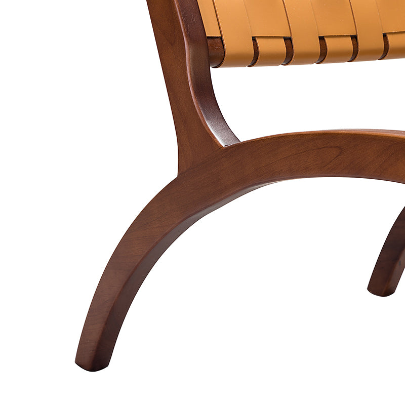 Bowie Woven Faux Leather Side Chair
