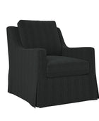 Stanley Glider Slipcovered Swivel Chair with Slope Arm (Tailored Fabric Services)