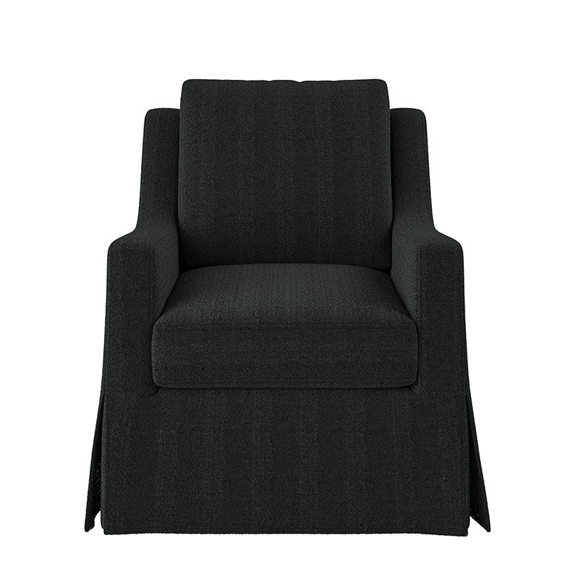 Stanley Glider Slipcovered Swivel Chair with Slope Arm (Tailored Fabric Services)