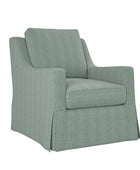 Stanley Glider Slipcovered Swivel Chair with Slope Arm (Tailored Fabric Services)