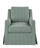 Stanley Glider Slipcovered Swivel Chair with Slope Arm (Tailored Fabric Services)