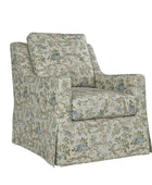 Stanley Glider Slipcovered Swivel Chair with Slope Arm (Tailored Fabric Services)