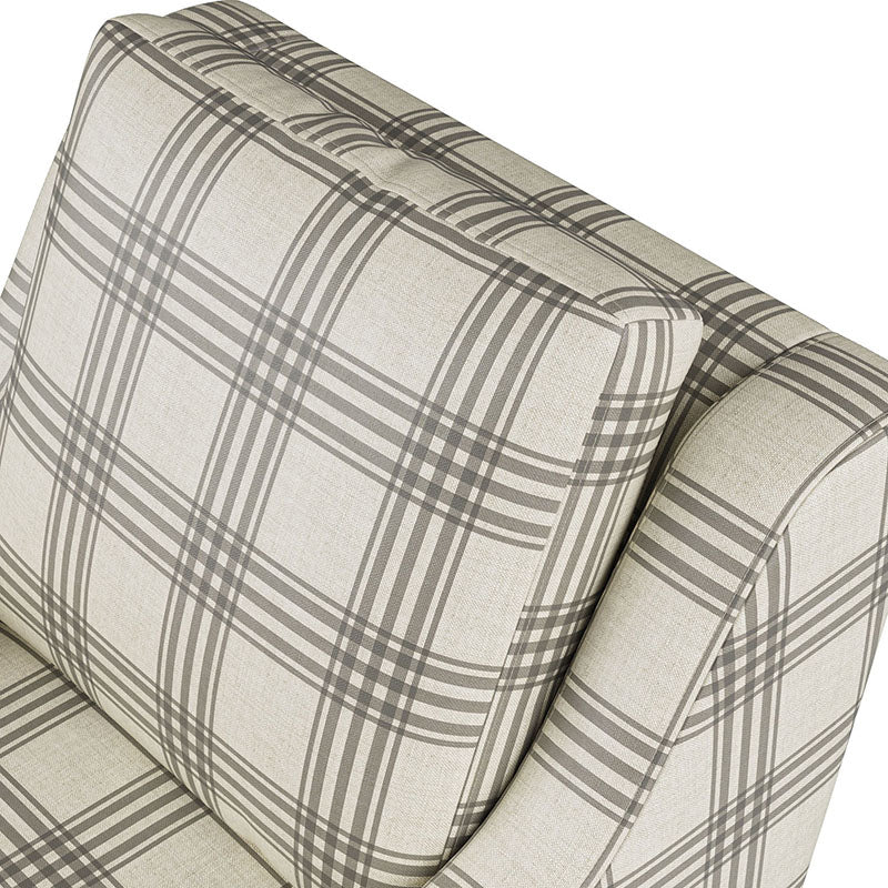 Stanley Glider Slipcovered Swivel Chair with Slope Arm (Tailored Fabric Services)