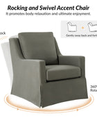 Stanley Glider Slipcovered Swivel Chair with Slope Arm(Optional Types)