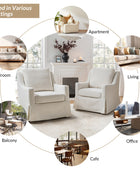 Stanley Glider Slipcovered Swivel Chair with Slope Arm(Optional Types)