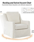 Stanley Glider Slipcovered Swivel Chair with Slope Arm(Optional Types)
