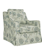 Stanley Glider Slipcovered Swivel Chair with Slope Arm (Tailored Fabric Services)