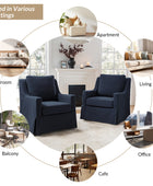 Stanley Glider Slipcovered Swivel Chair with Slope Arm(Optional Types)