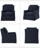 Stanley Glider Slipcovered Swivel Chair with Slope Arm(Optional Types)