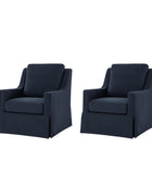 Stanley Glider Slipcovered Swivel Chair with Slope Arm(Optional Types)