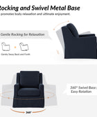 Stanley Glider Slipcovered Swivel Chair with Slope Arm(Optional Types)