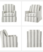Stanley Glider Slipcovered Swivel Chair with Slope Arm(Optional Types)
