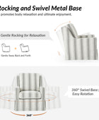 Stanley Glider Slipcovered Swivel Chair with Slope Arm(Optional Types)